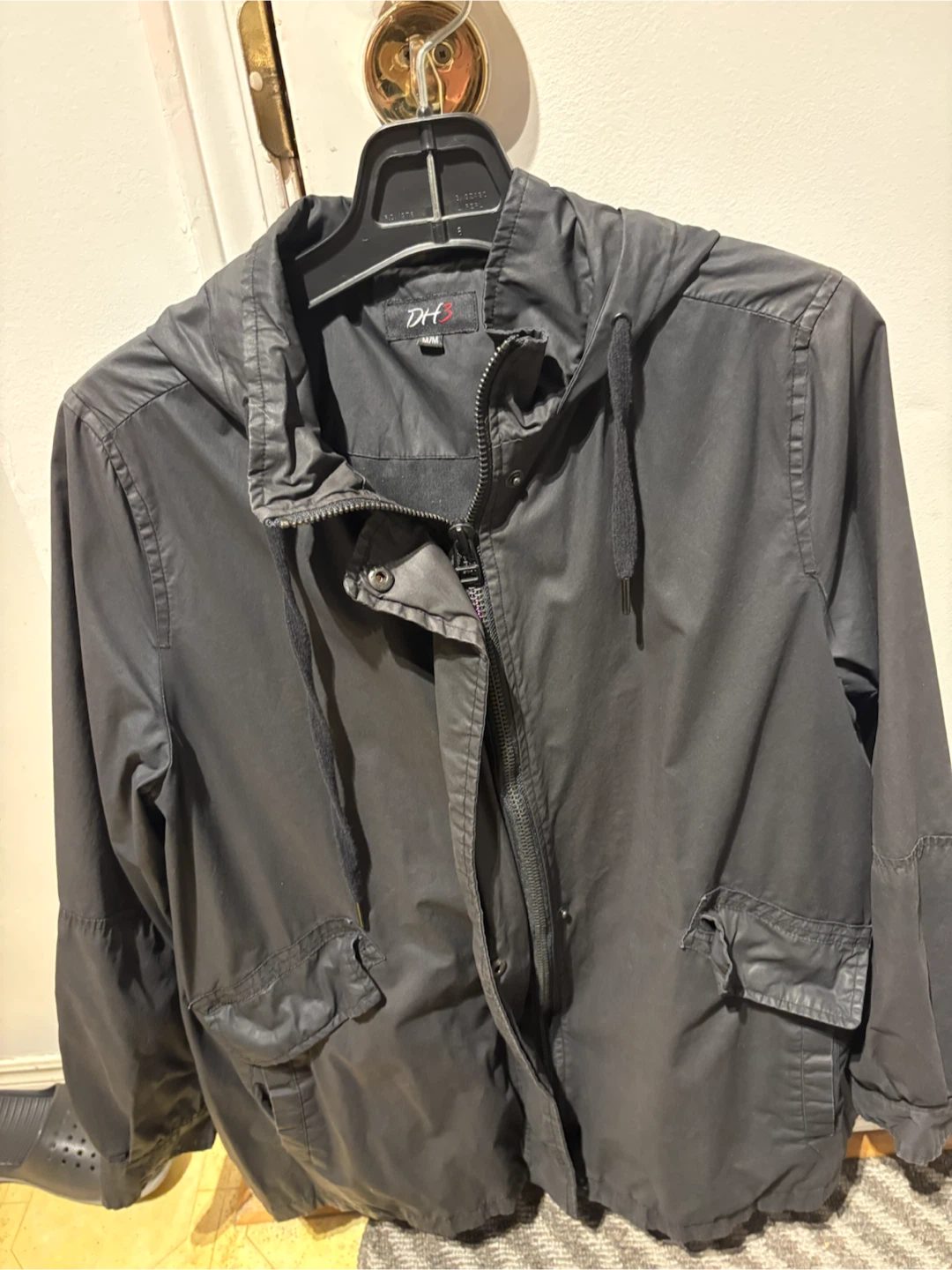 DH3 Black Hooded Jacket