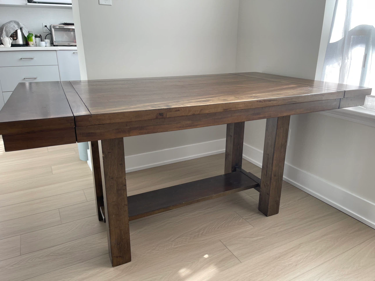 Extendable Solid Wood Dining Table