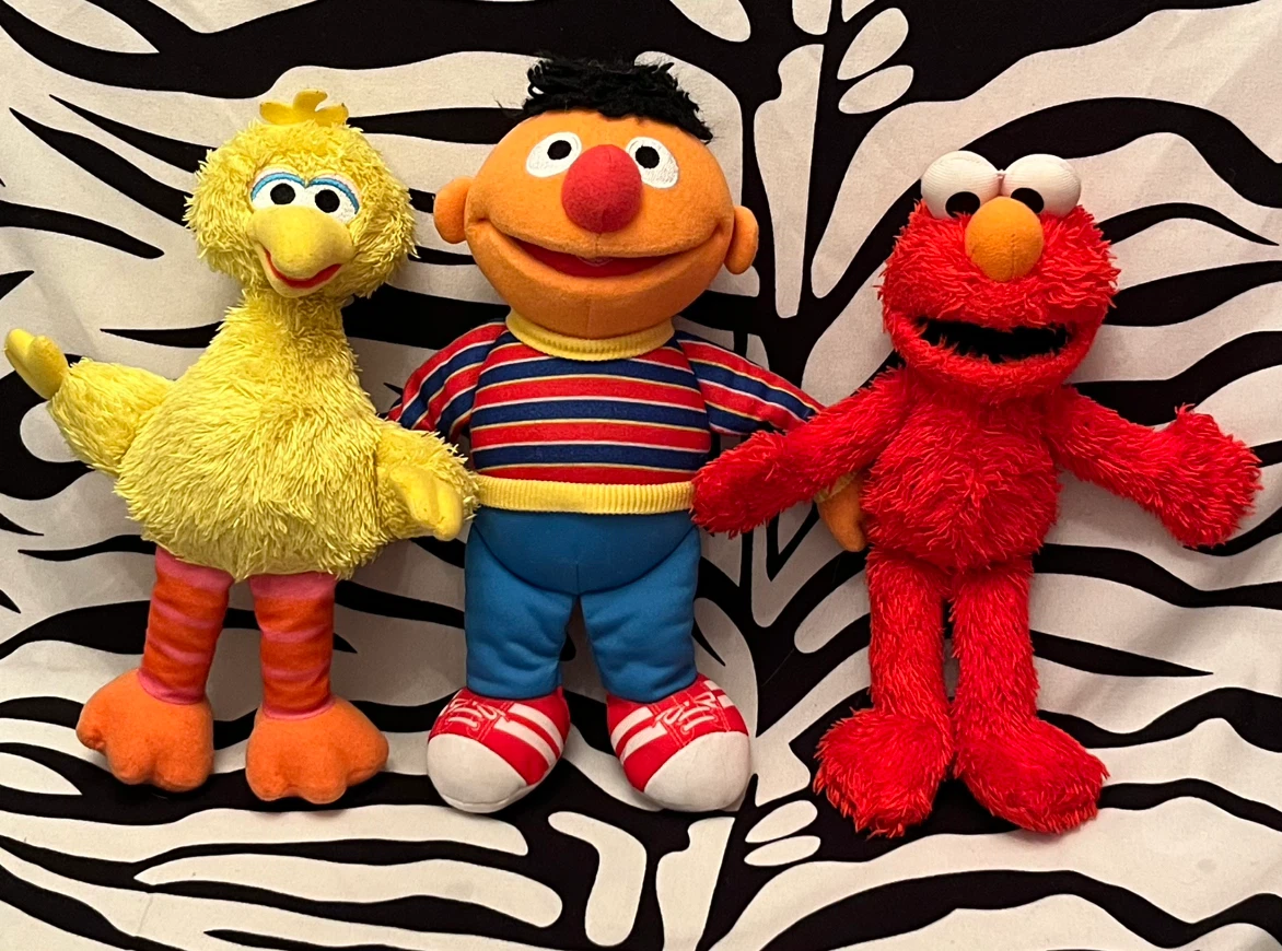 ♥️ Lot of 3 Sesame Street Plush Toys ♥️