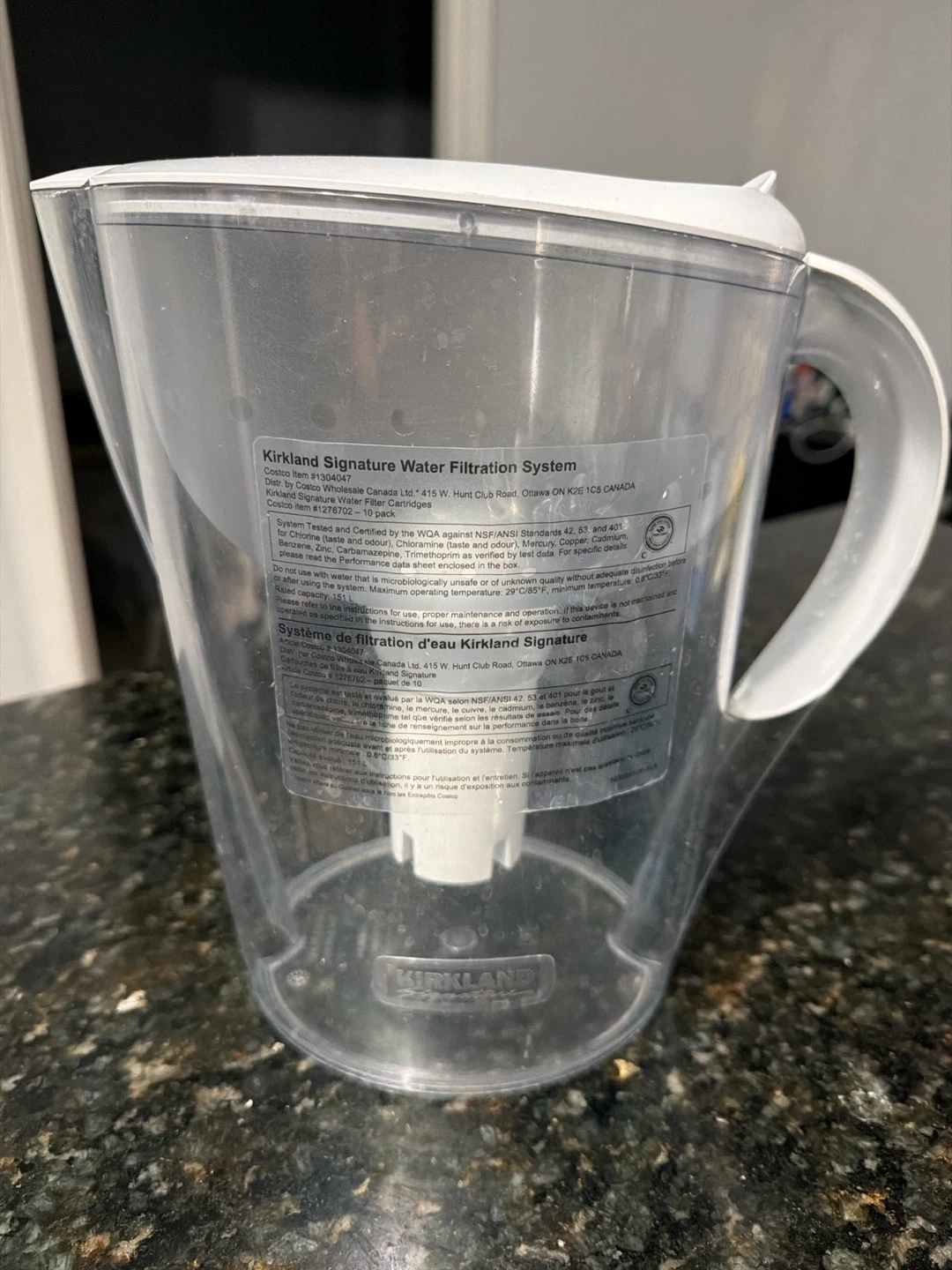 Kirkland Signature Water Filtration Pitcher + new filter - photo 3