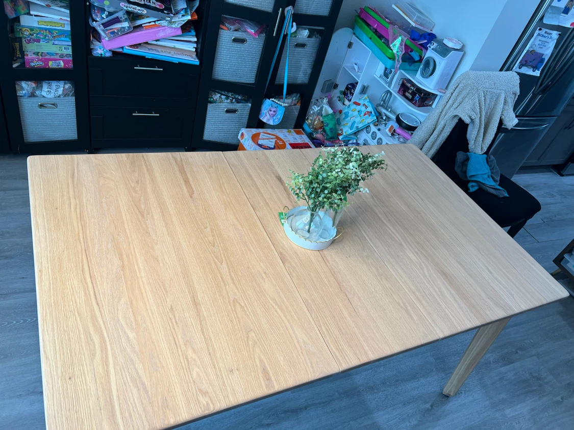 Solid oak dining table - photo 2