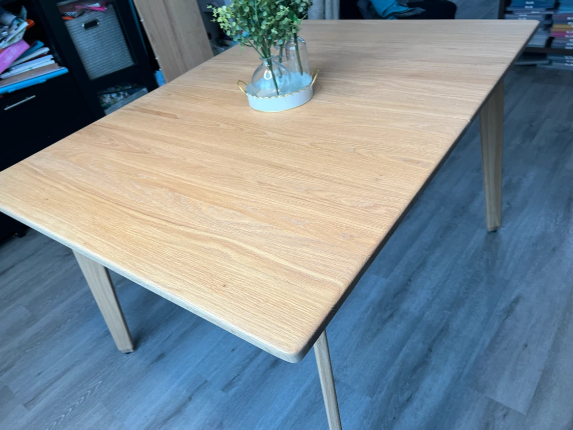 Solid oak dining table - photo 4