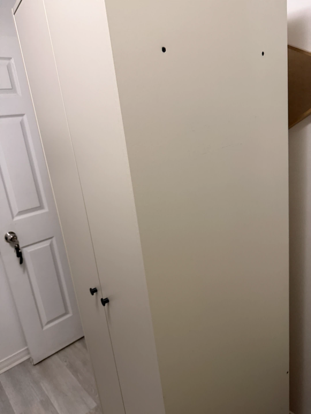 White Two-Door Wardrobe - photo 2