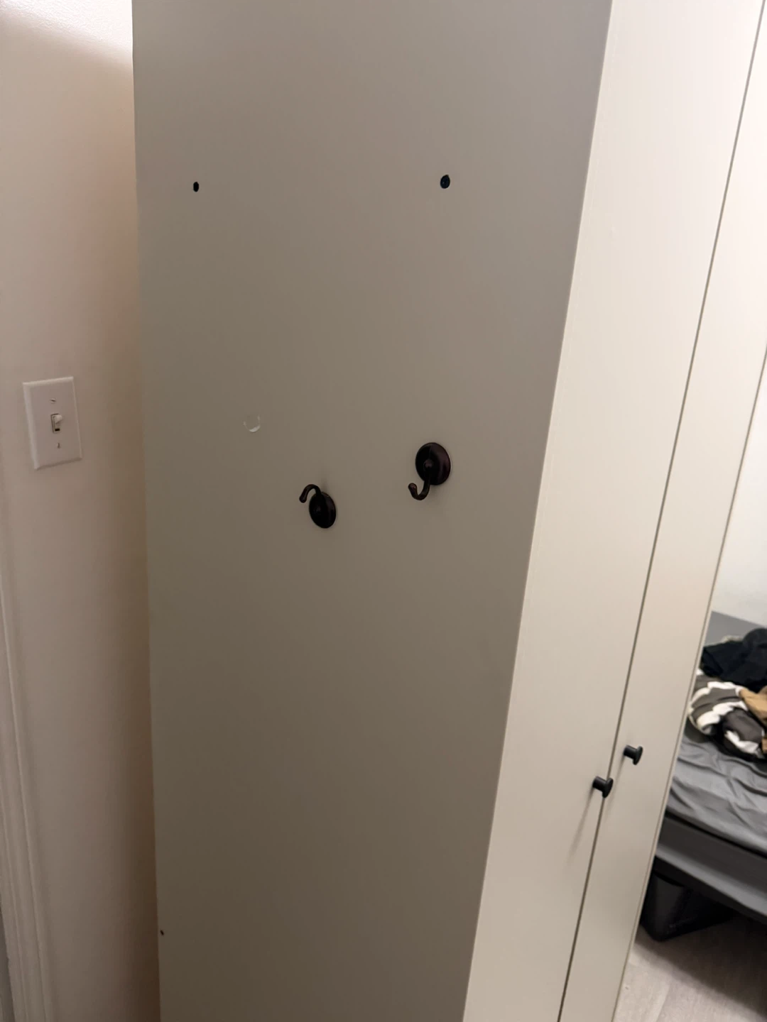 White Two-Door Wardrobe - photo 3
