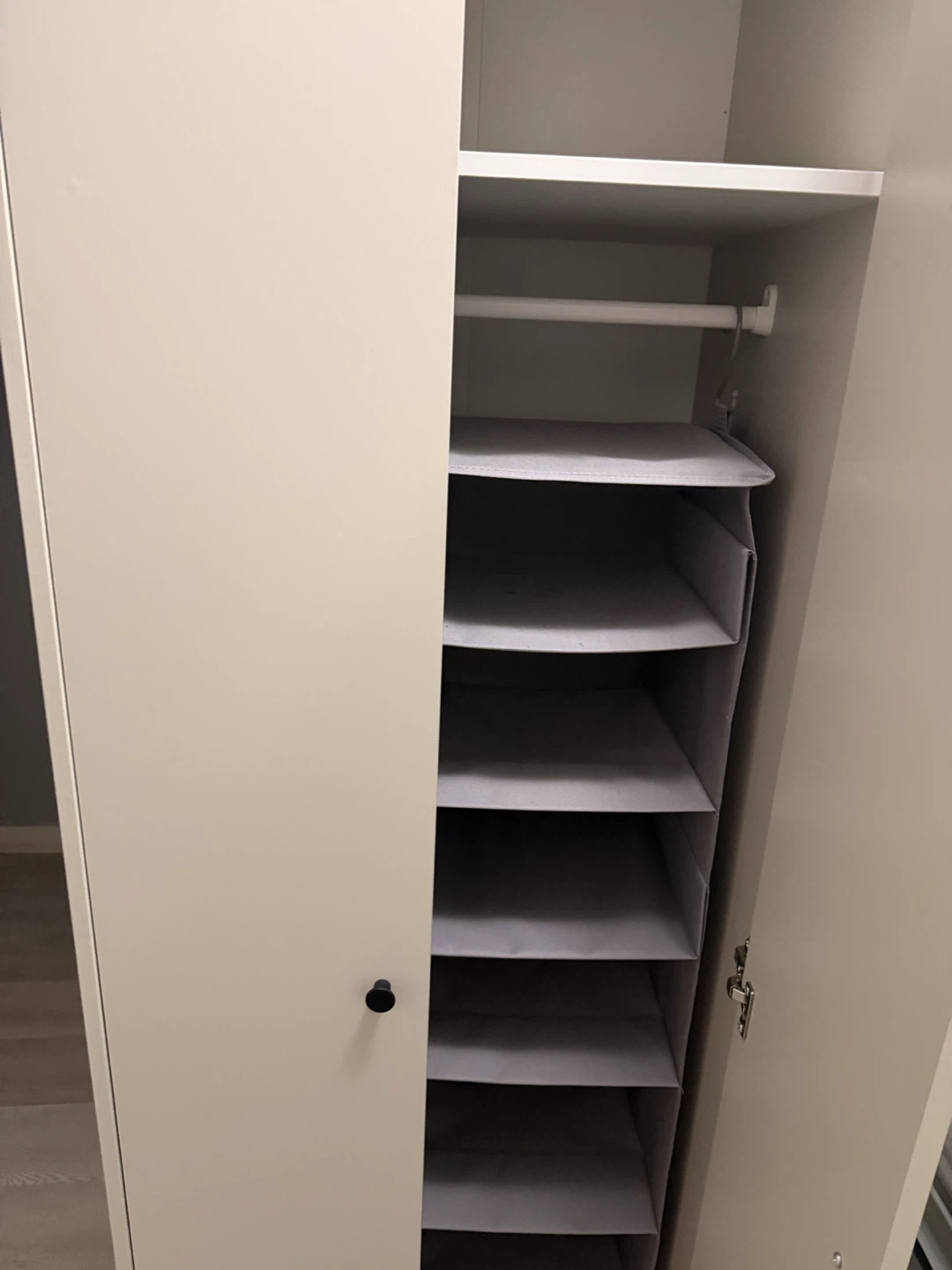 White Two-Door Wardrobe - photo 4