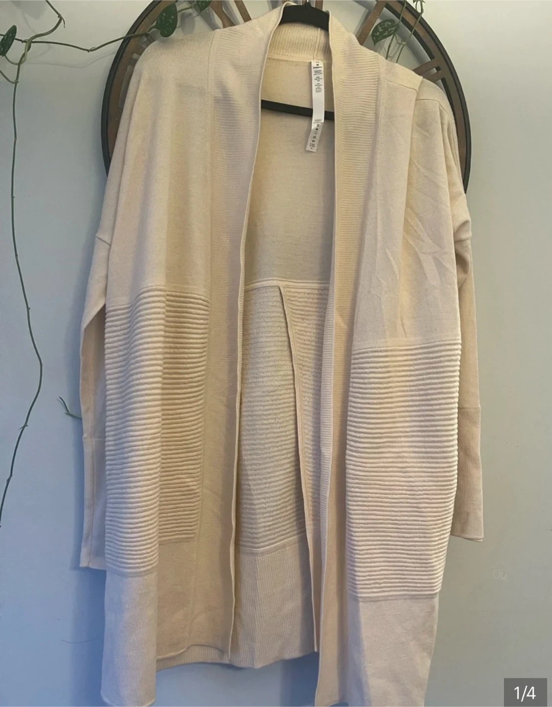 Lululemon sit in lotus wrap sweater cardigan merino wool