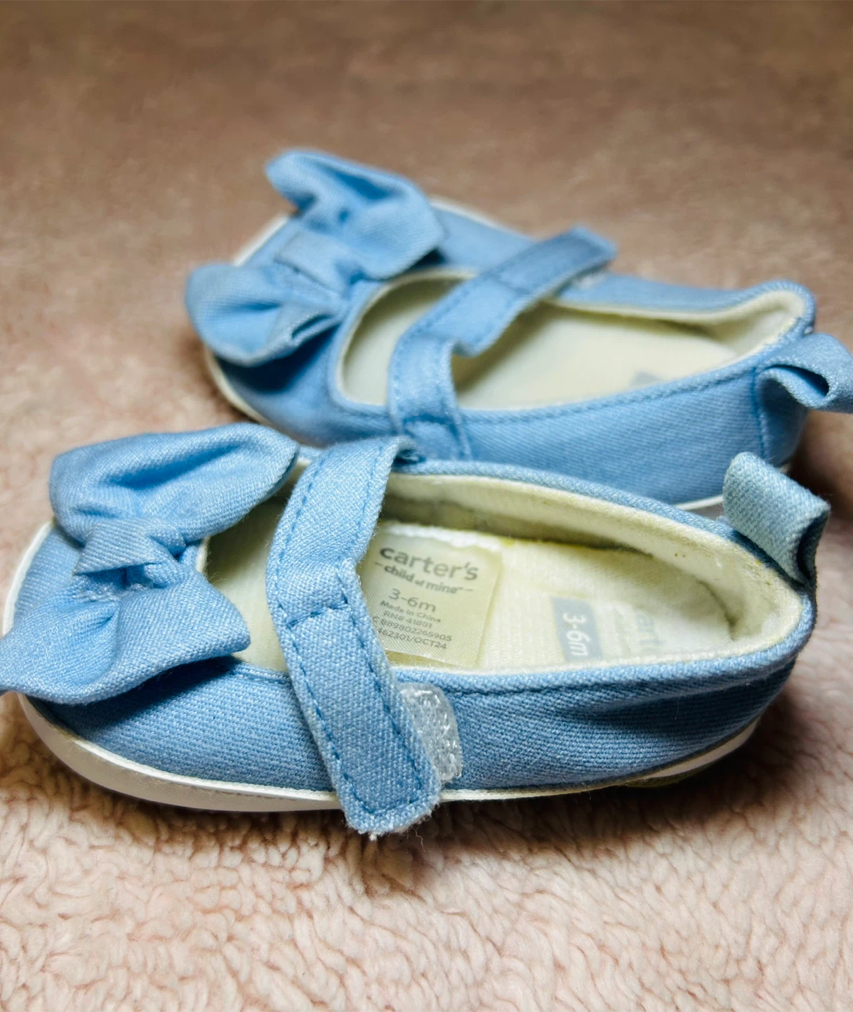 Carter's Child of Mine Baby Shoes 3-6m