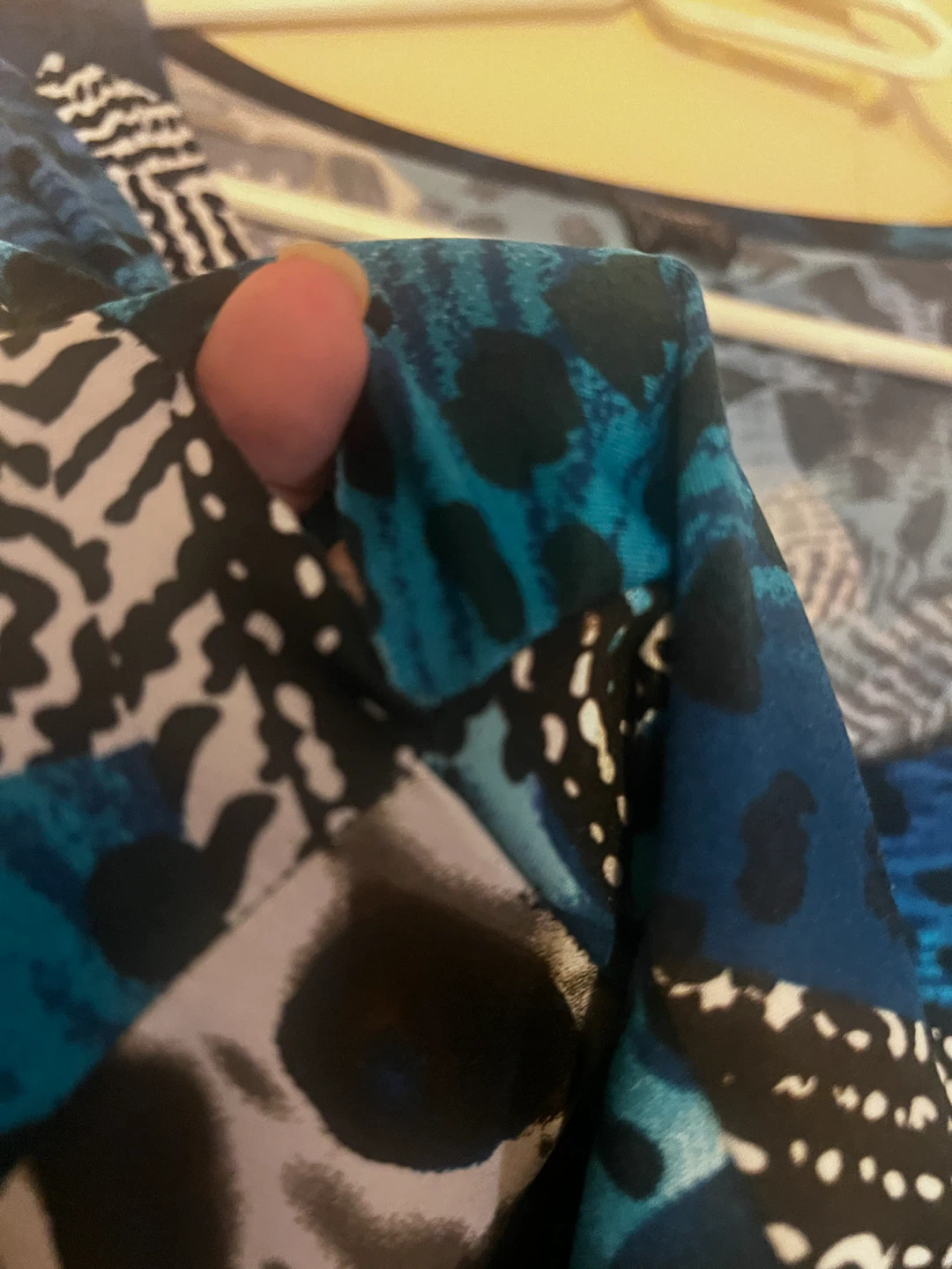 🔥3 for $6🔥Women’s +  Animal Print Patchwork Top (minor flaws) - photo 5