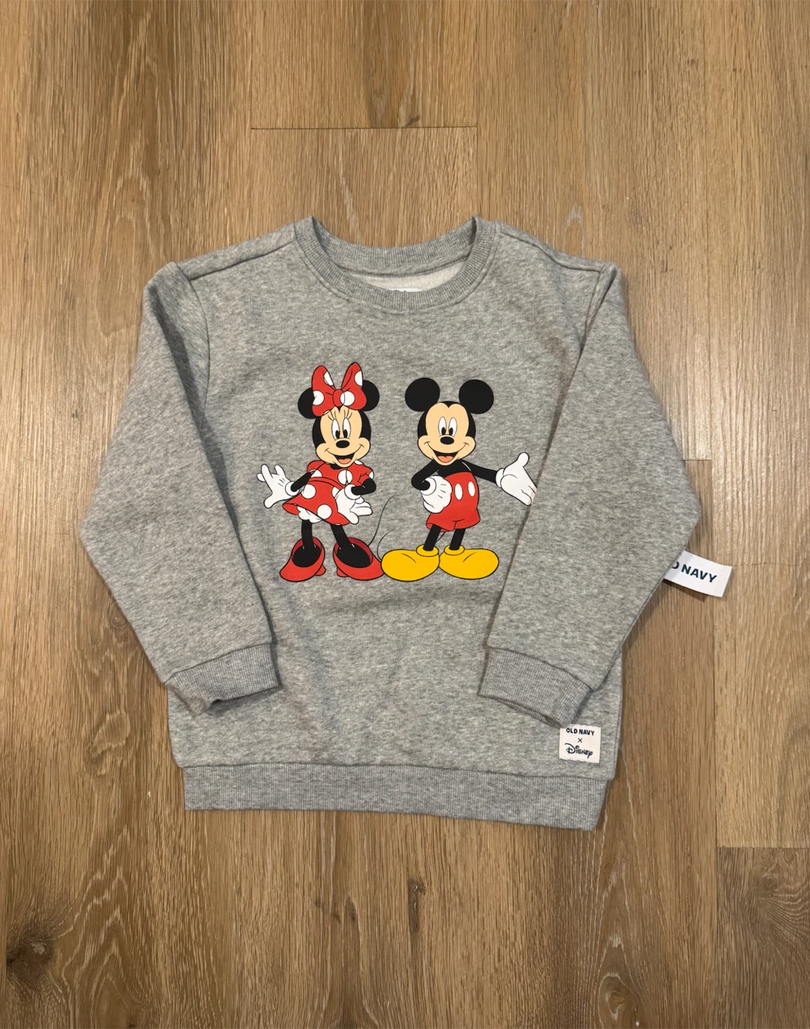Disney x Old Navy Mickey and Minnie Grey Crewneck Size 5T