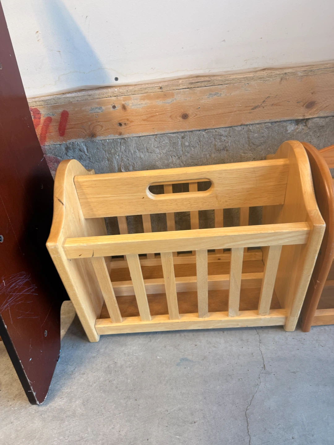 Wooden Magazine Rack