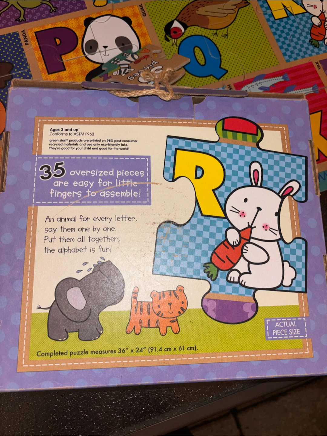 Innovative Kids ABC Animals Giant Floor Puzzle - photo 3