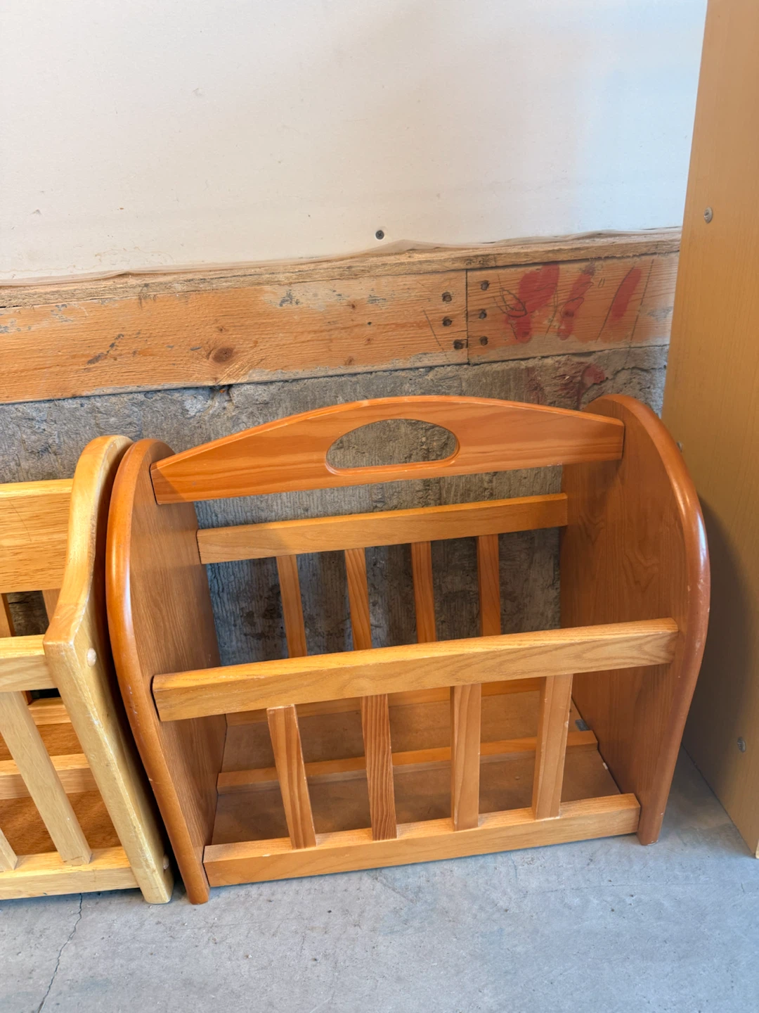 Wooden Magazine Rack