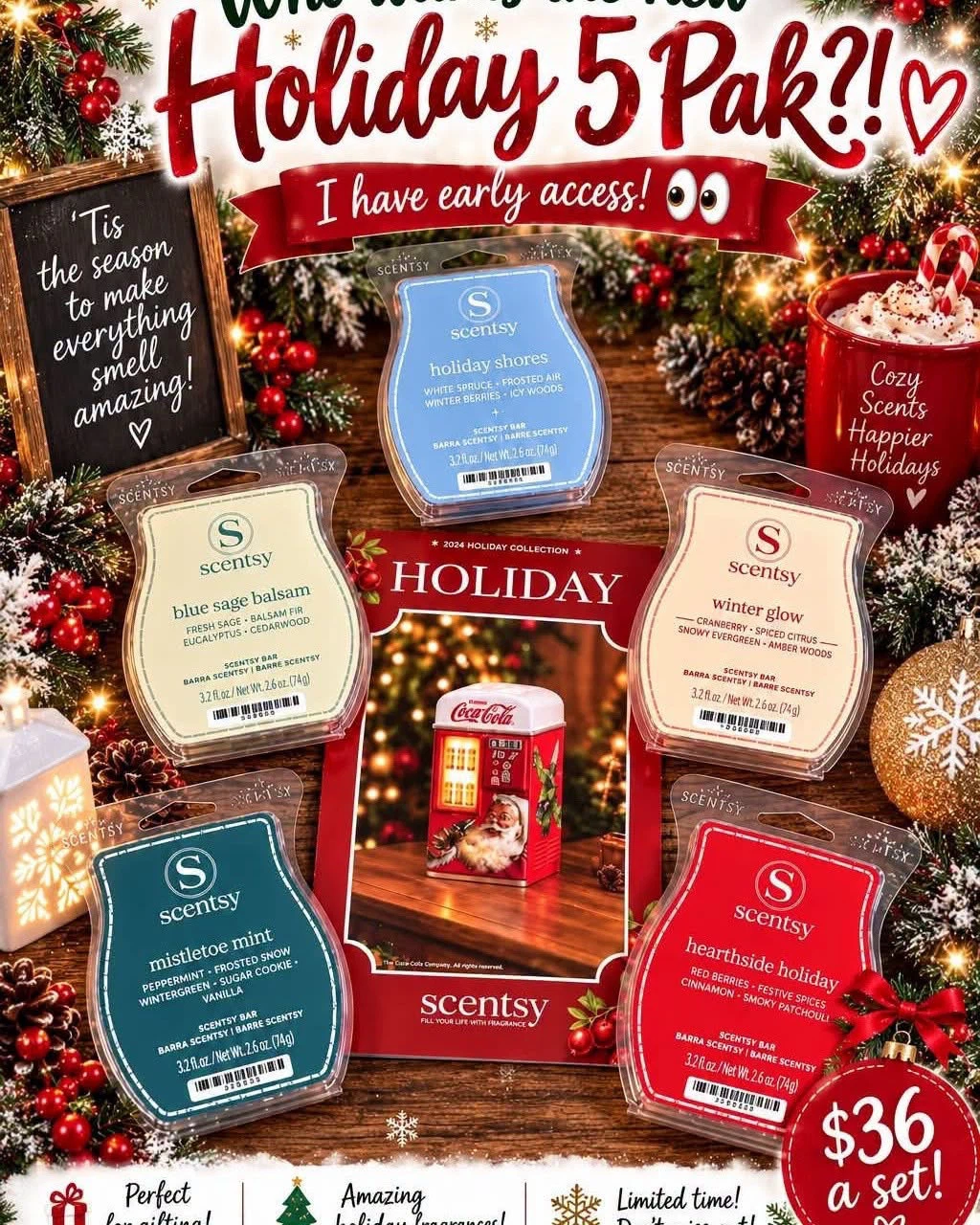 Scentsy Holiday 5 Pack