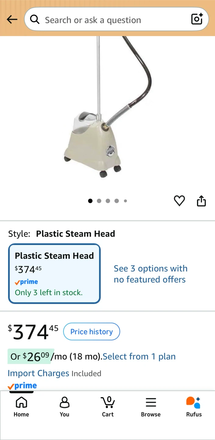 Jiffy Steamer J-2000 Garment Steamer - photo 2