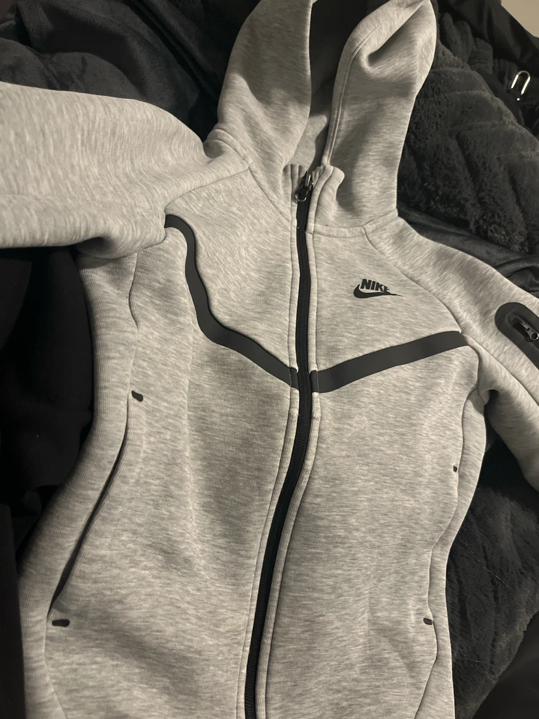 Nike Tech Fleece Full Zip Hoodie Grey Size Small