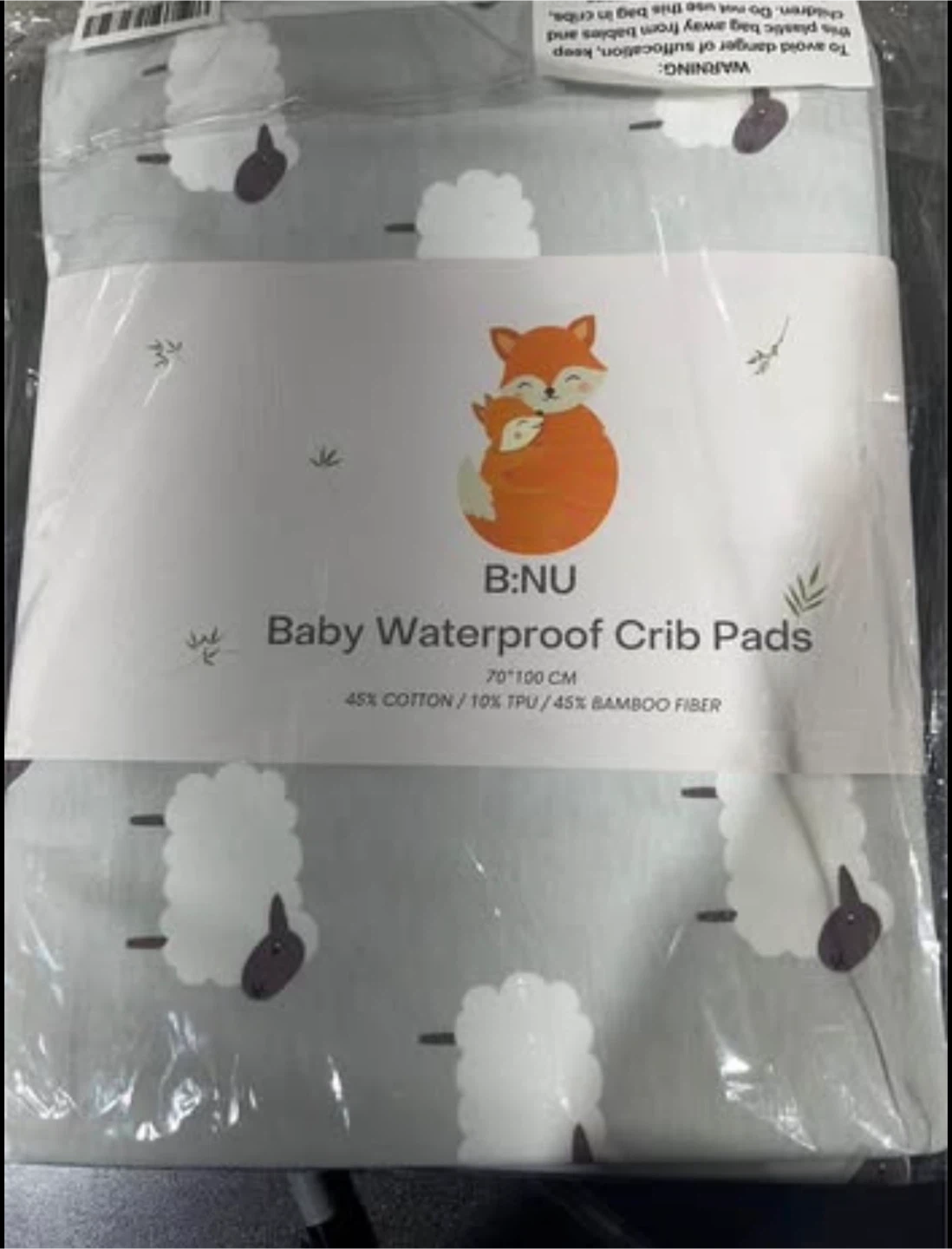 B:NU Baby Waterproof Crib Mattress Pads, Set of 3 - photo 3