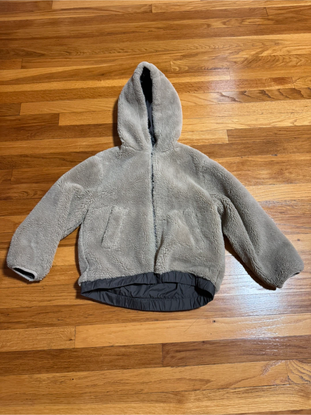 Zara Girls Faux Fur Hooded Jacket
