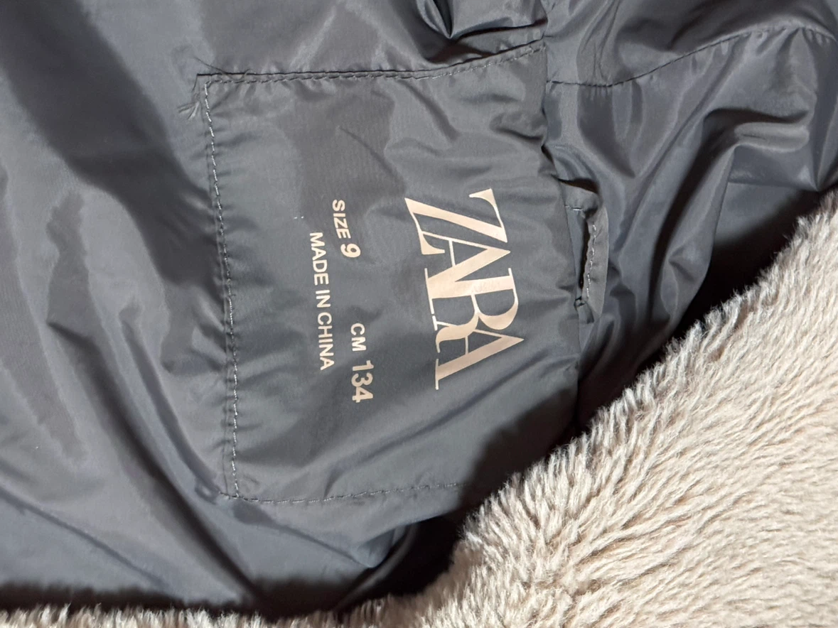 Zara Girls Faux Fur Hooded Jacket - photo 4
