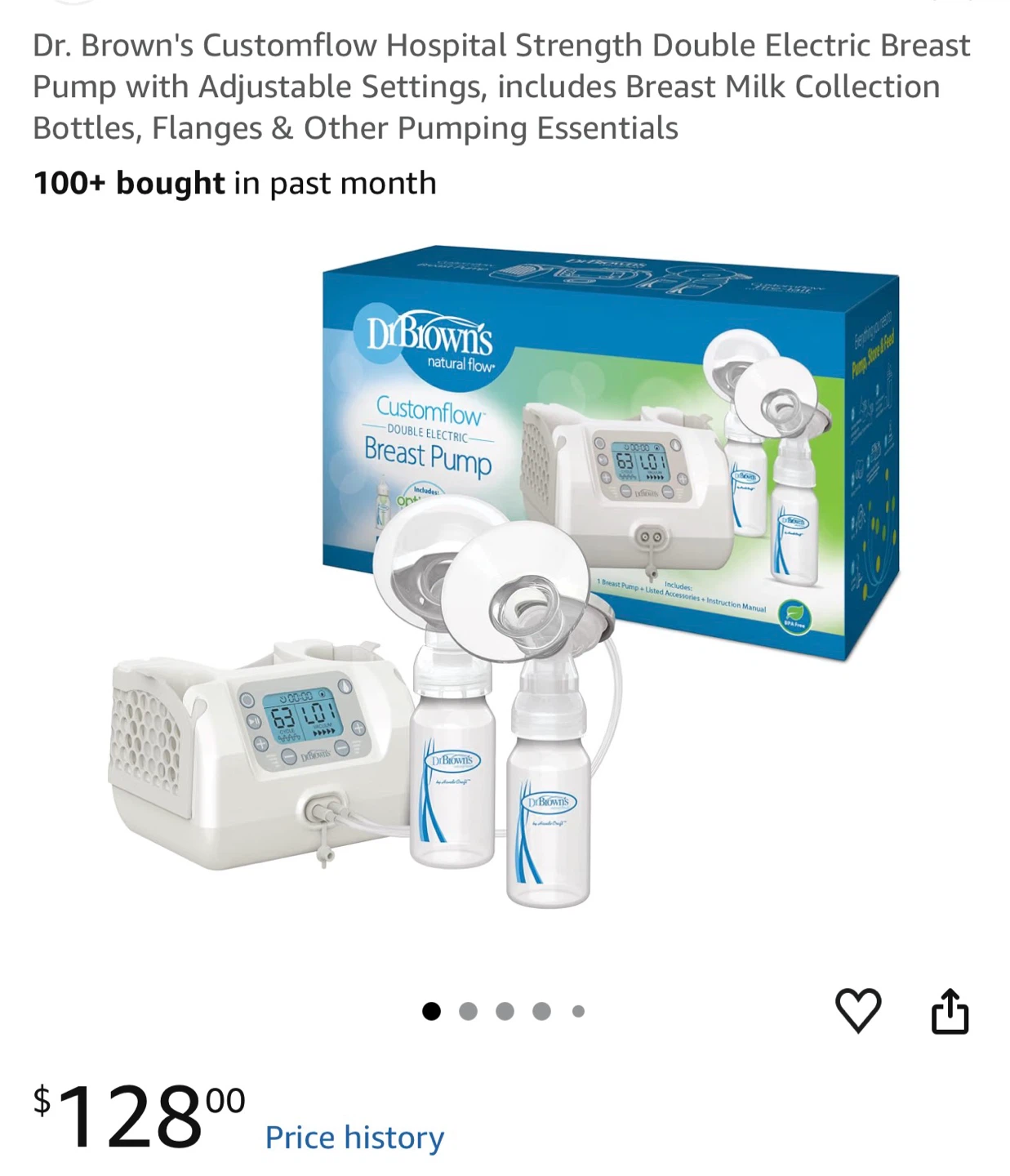 Dr. Brown's Customflow Double Electric Breast Pump