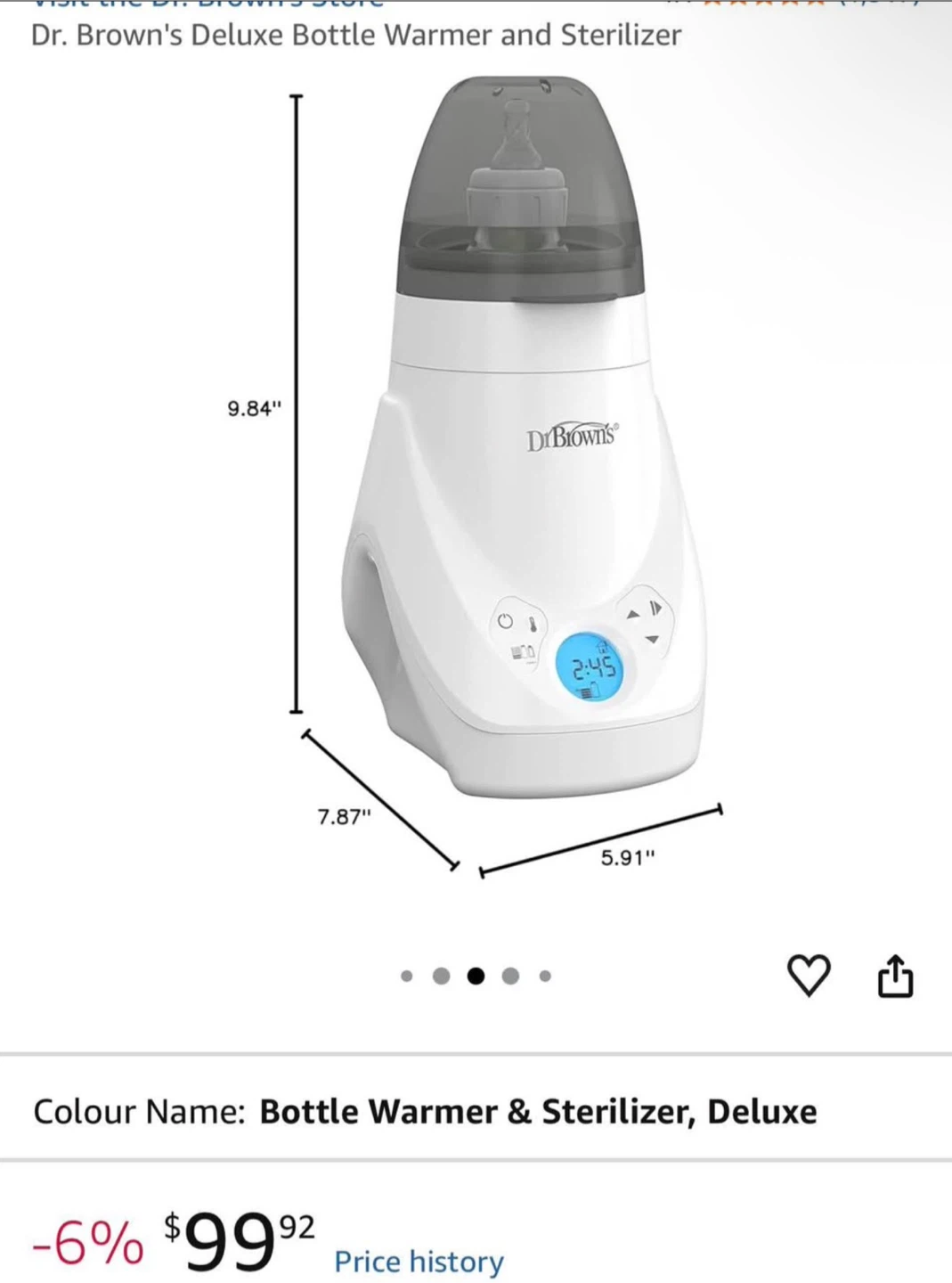Dr. Brown's Deluxe Bottle Warmer and Sterilizer - photo 3