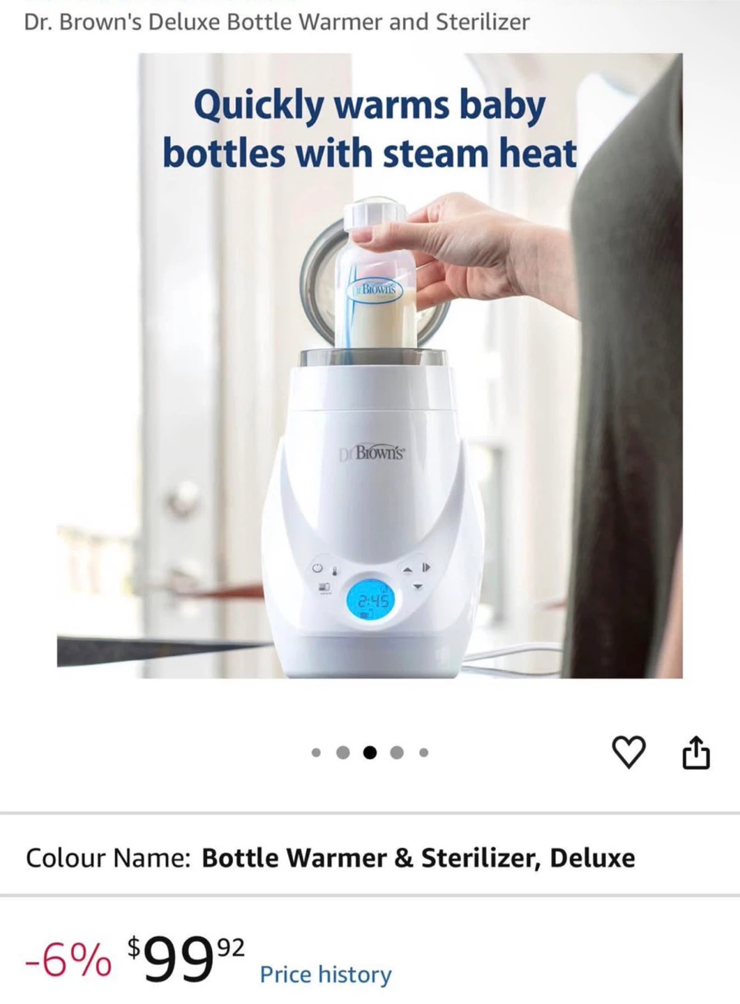 Dr. Brown's Deluxe Bottle Warmer and Sterilizer - photo 4