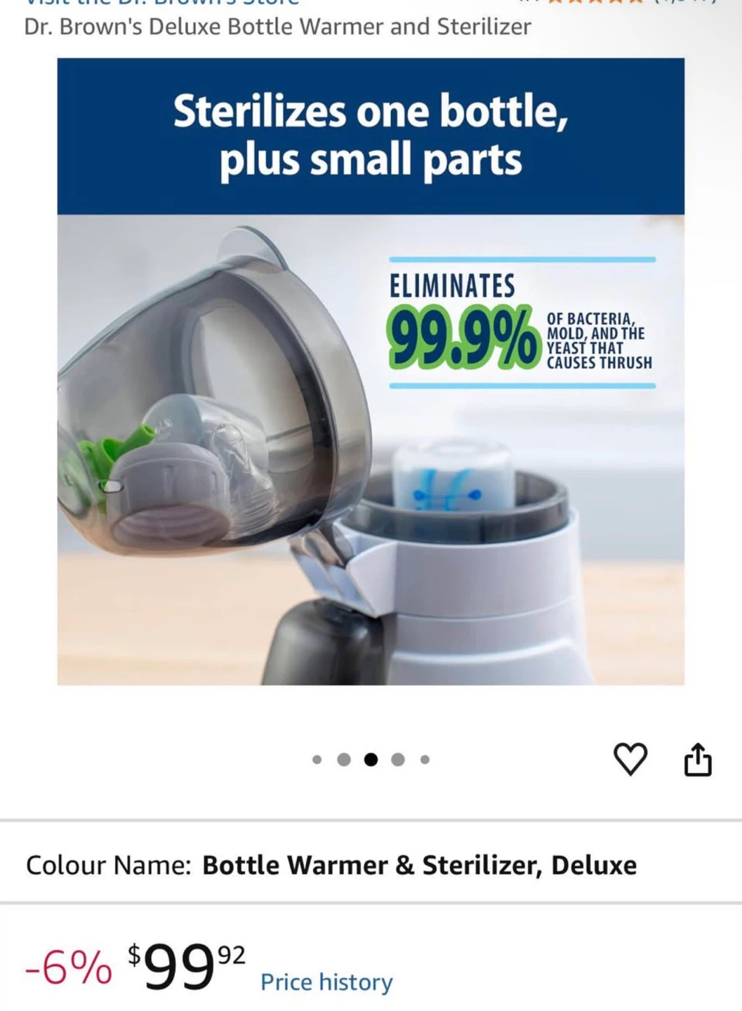Dr. Brown's Deluxe Bottle Warmer and Sterilizer - photo 5