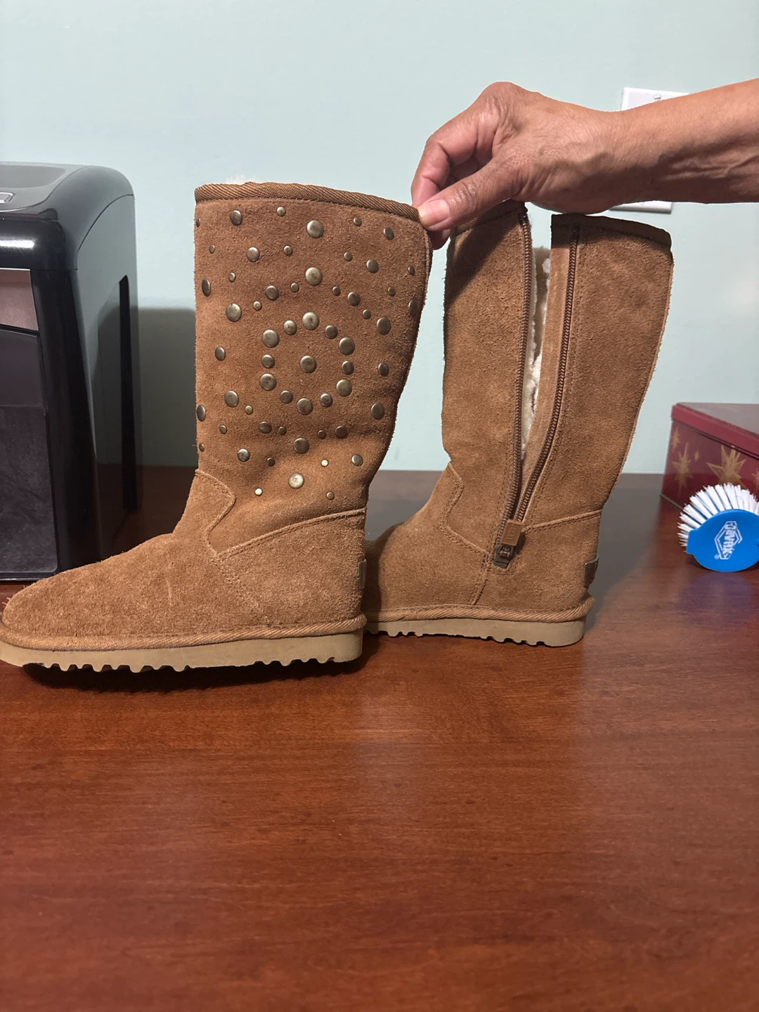 Brand New. UGG S/N 5278 Studded Tan Boots