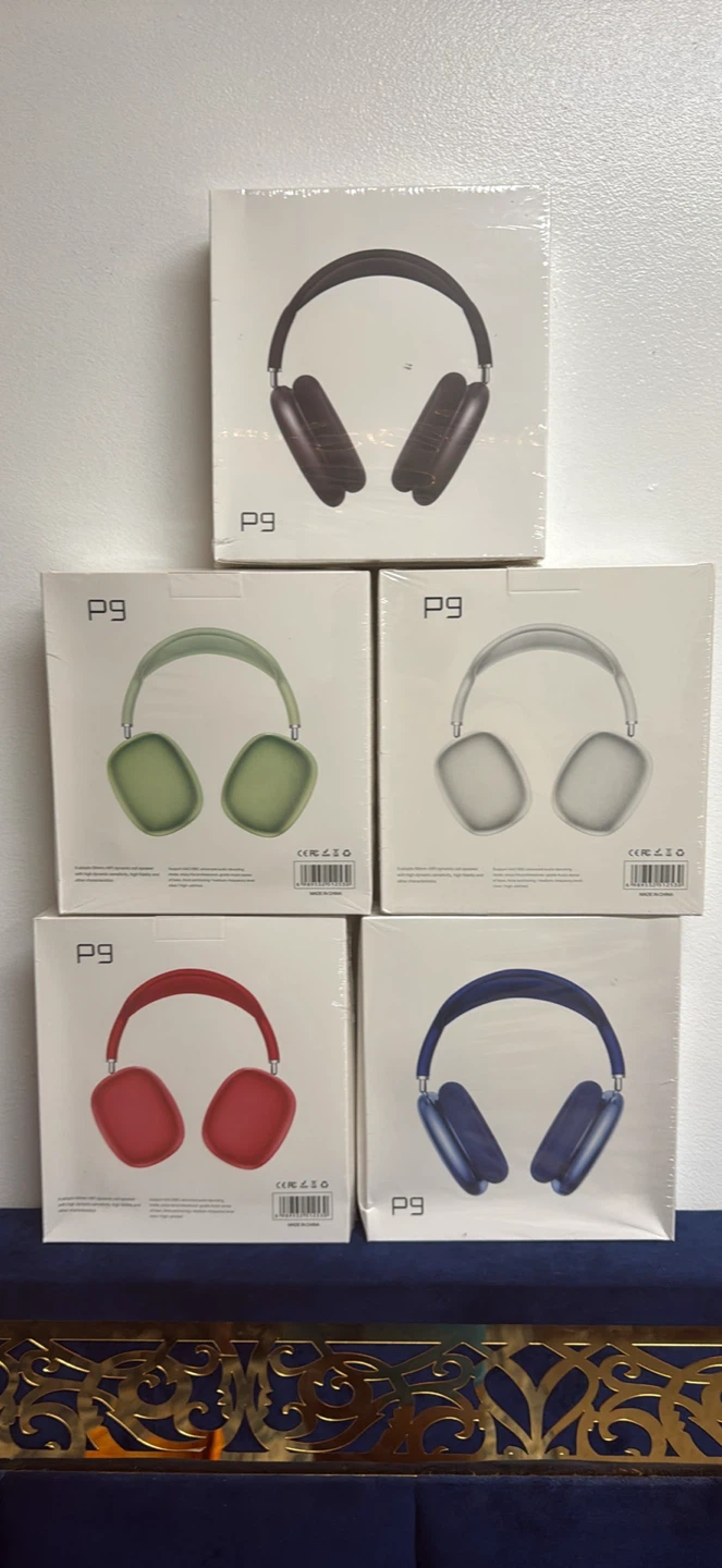 P9 Wireless Over-Ear Headphones - Blue