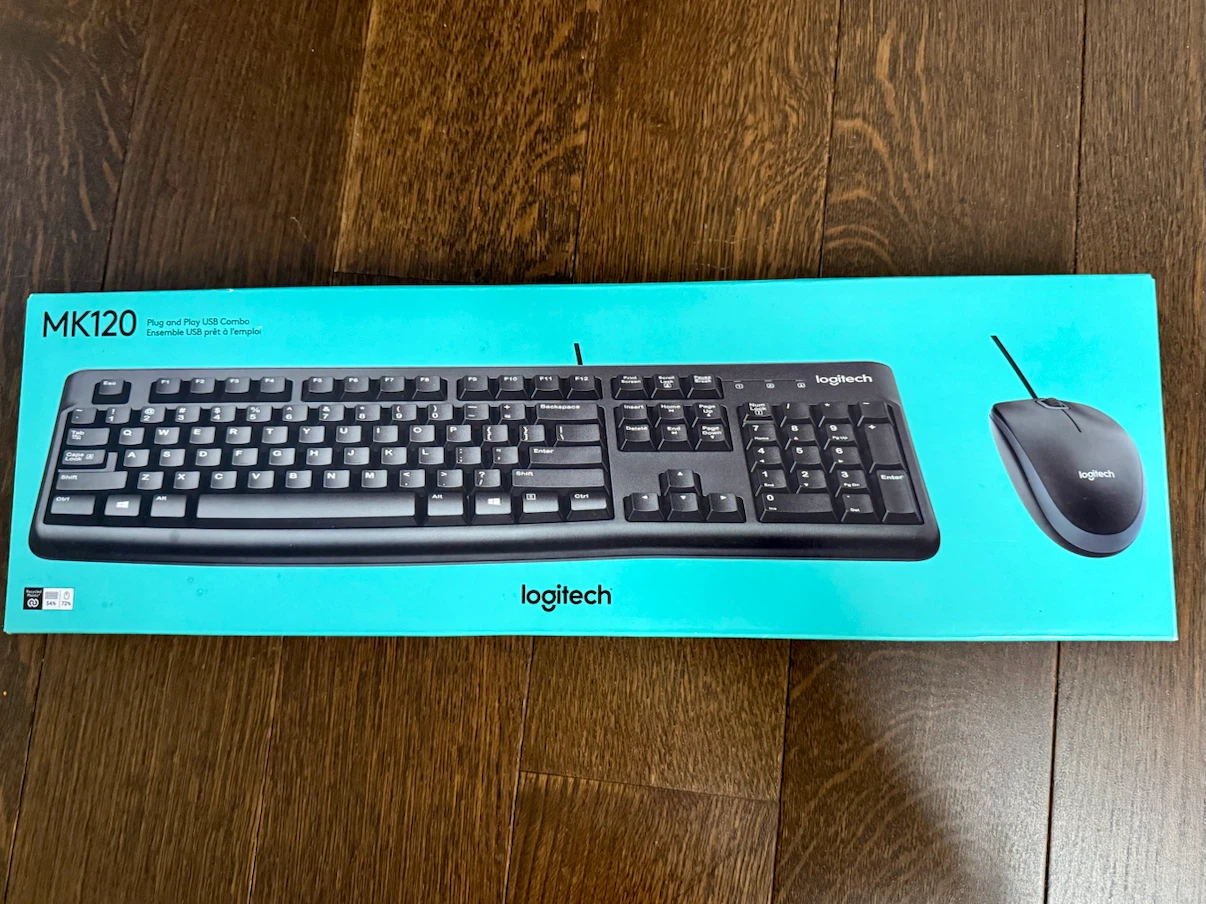 [NEW] Logitech MK120 Corded Keyboard and Mouse Combo