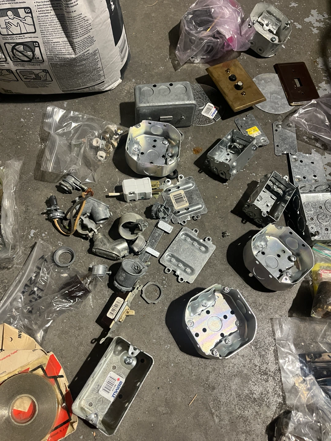 Assorted Electrical and Hardware Supplies
