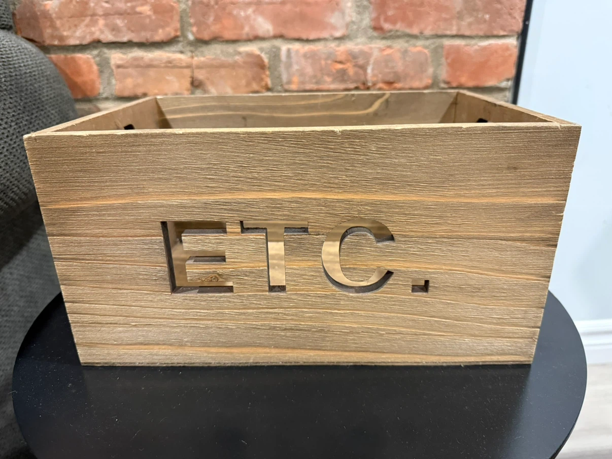 Rustic Wooden Storage Crate