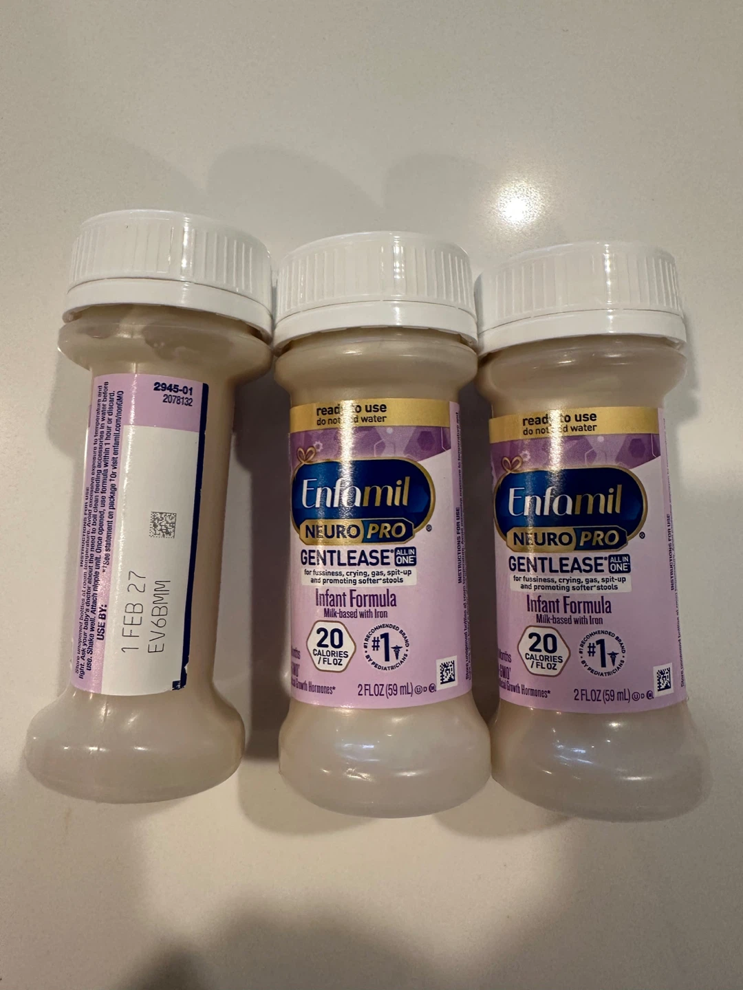 3 Enfamil NeuroPro Gentlease Infant Formula Bottles - photo 2