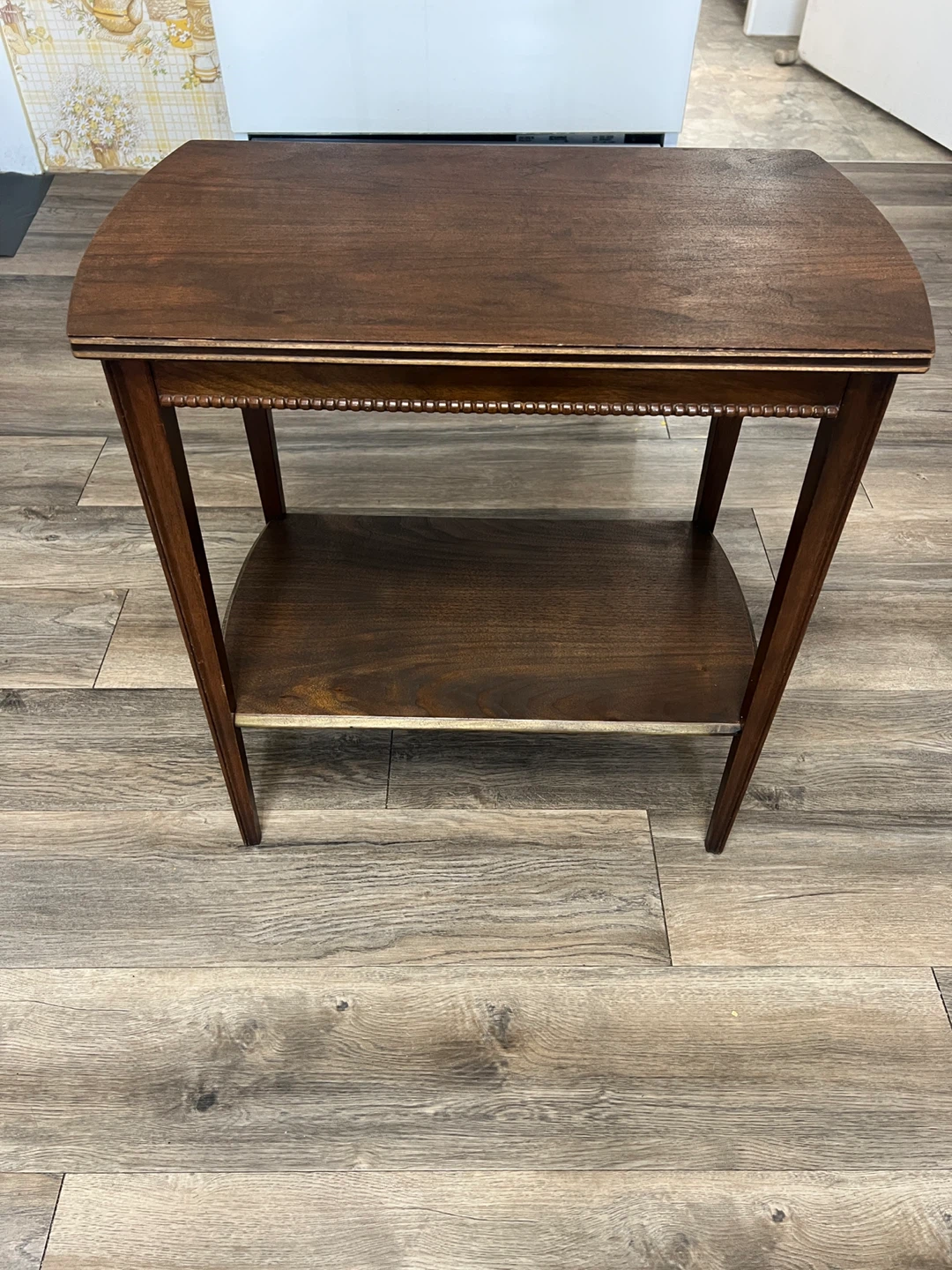 Refinished Solid Wood Side Table – Fresh Stain & Clear Coat