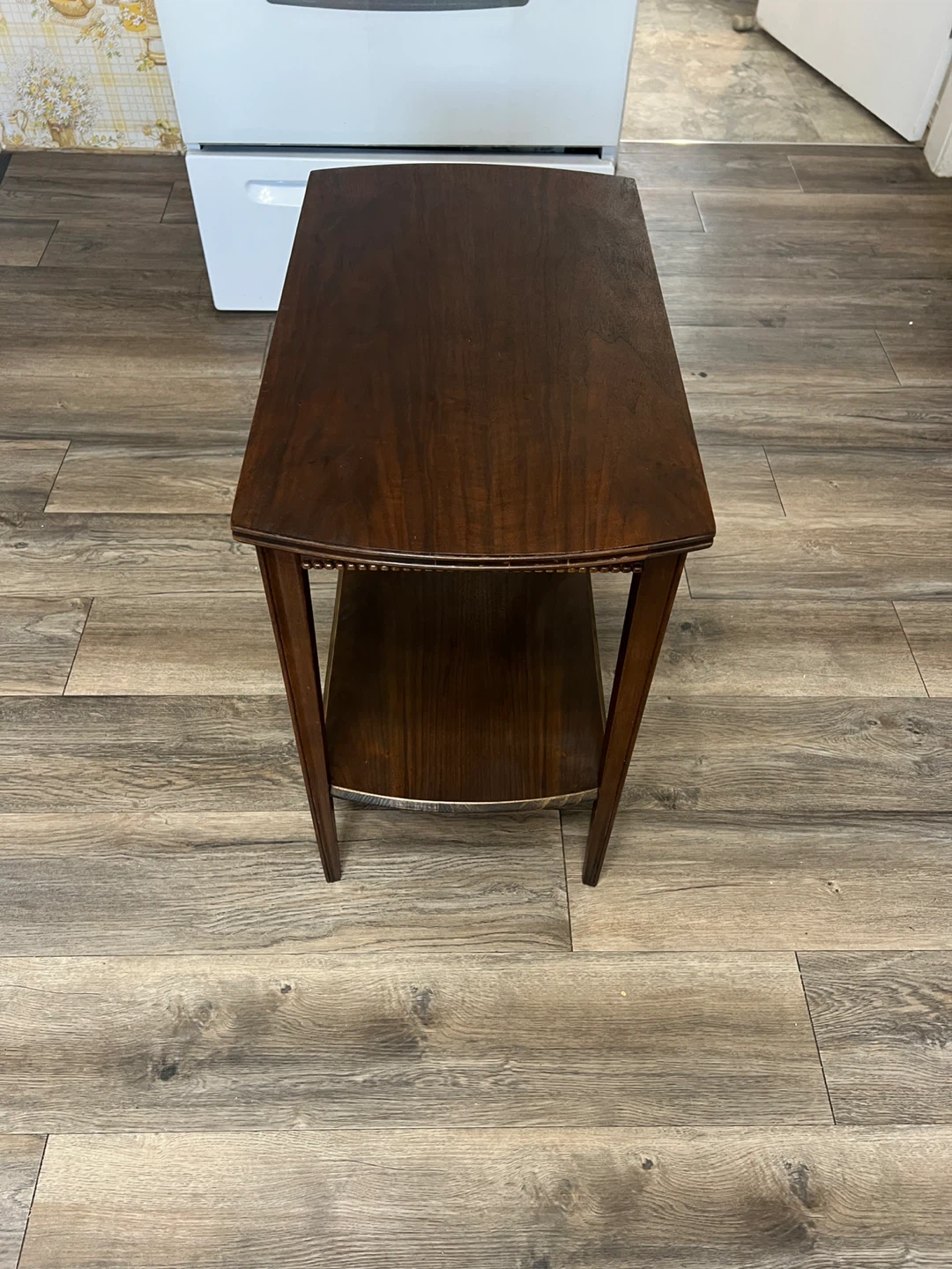 Refinished Solid Wood Side Table – Fresh Stain & Clear Coat - photo 2