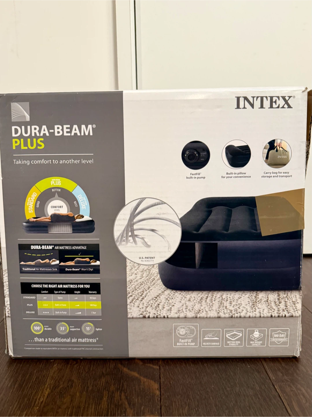 Intex 16.5in Dura-Beam Plus Twin Air Mattress