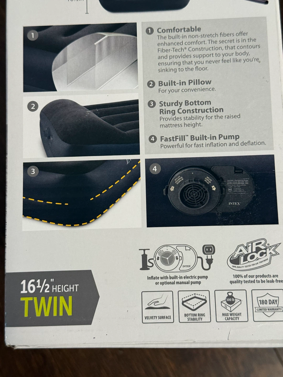 Intex 16.5in Dura-Beam Plus Twin Air Mattress - photo 3