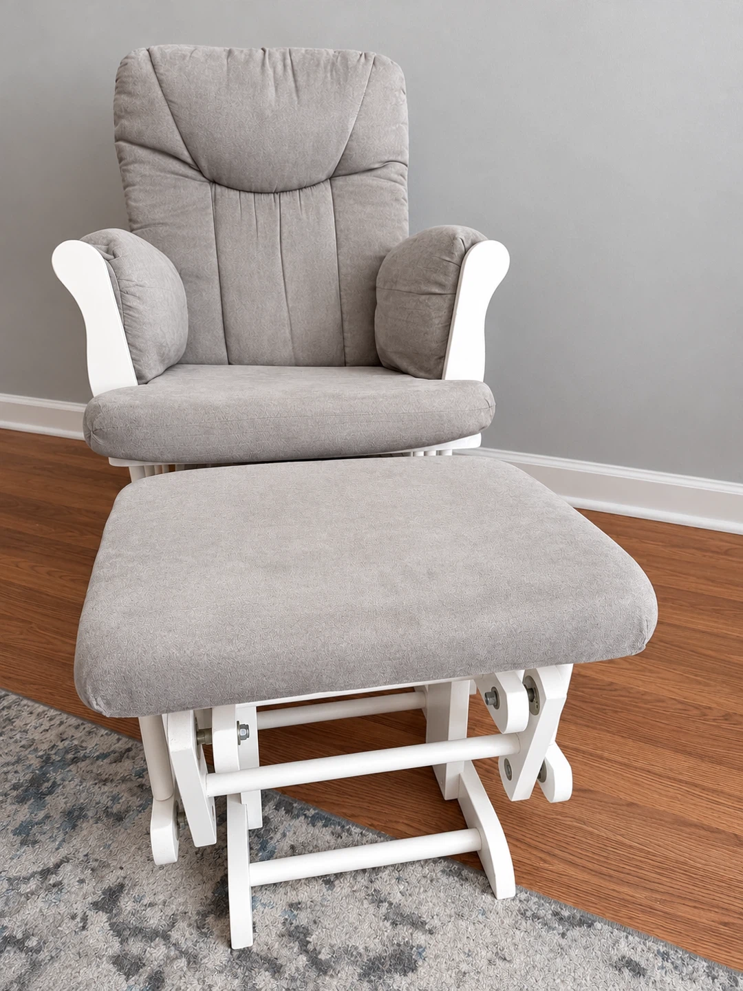 Glider Rocking Chair and Ottoman Set