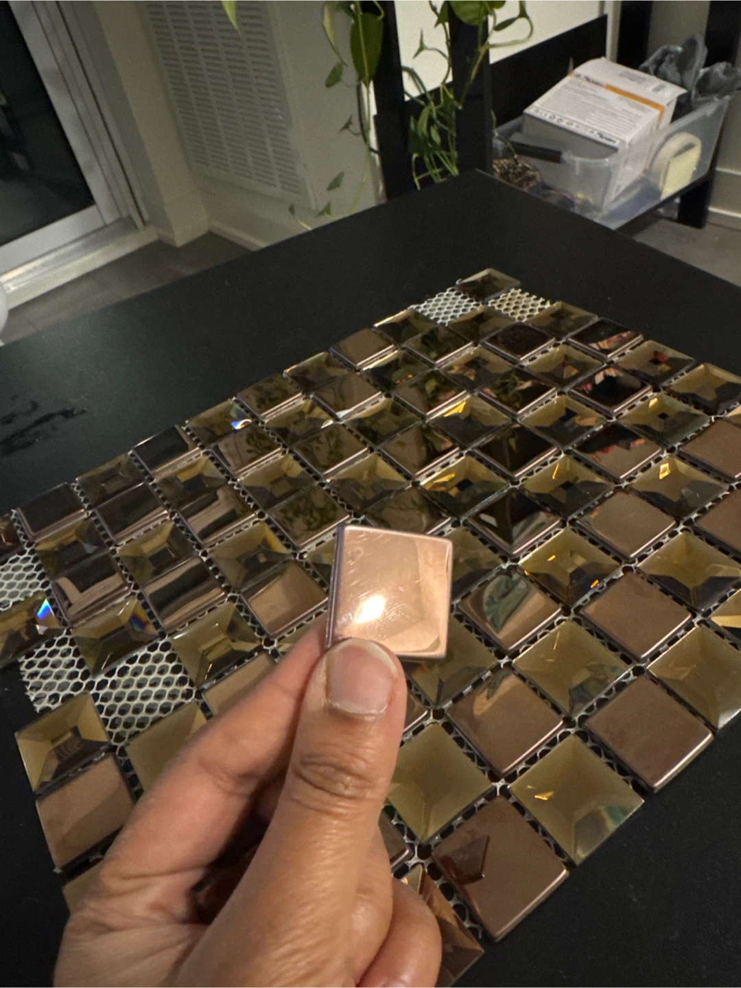 Glass Mosaic Tile Sheet - photo 2