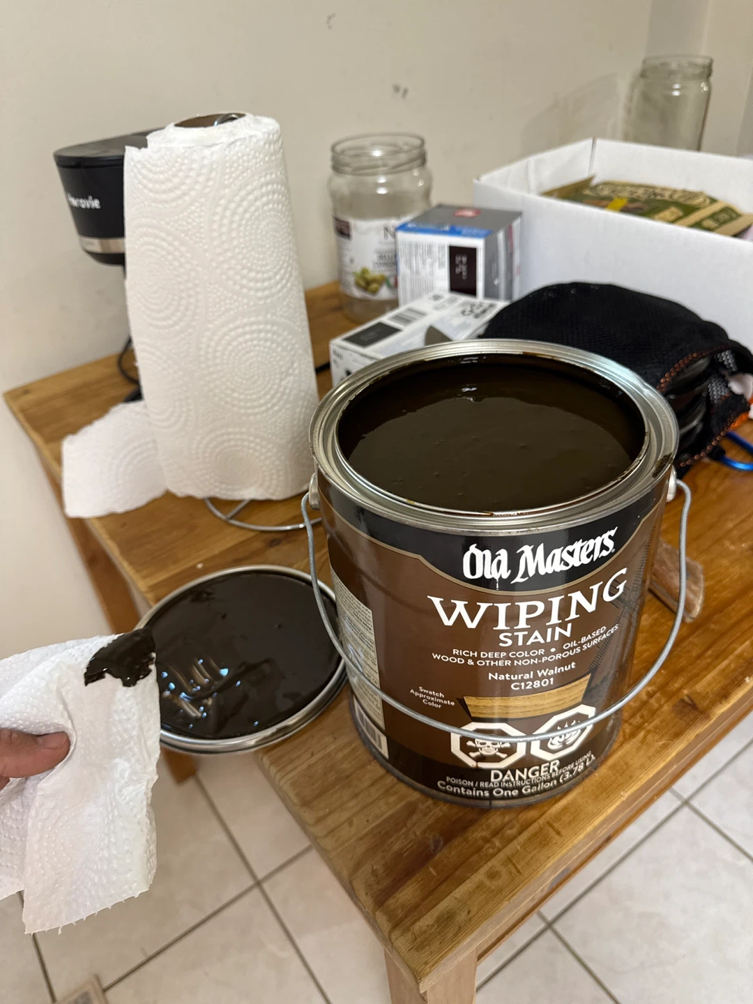 Old Masters Wiping Stain Natural Walnut 1 Gallon