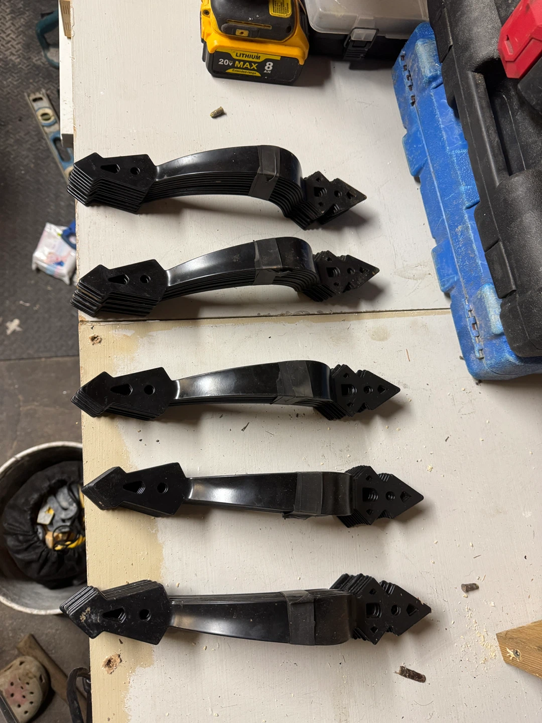 Black decorative garage door handles - photo 2