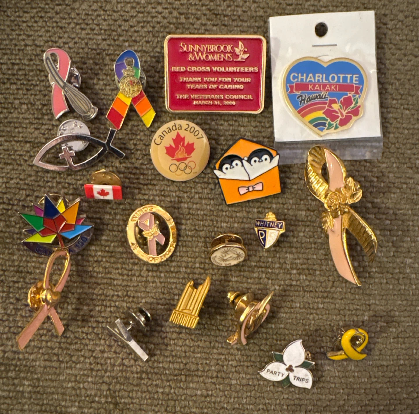 Assorted Vintage Collectible Lapel Pins