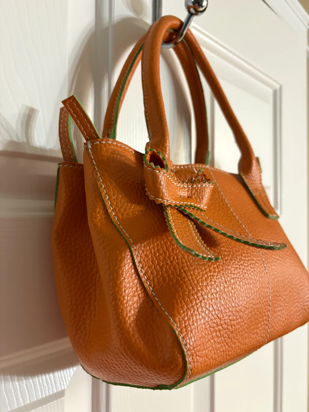 Mellow World Orange Handbag with Bow Detail - photo 5