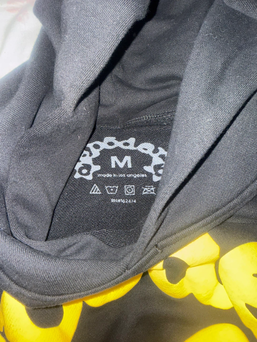 Sp5der Black Hoodie with Yellow Stars - photo 2