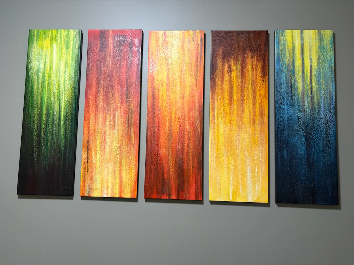 5-Piece Abstract Canvas Wall Art Set