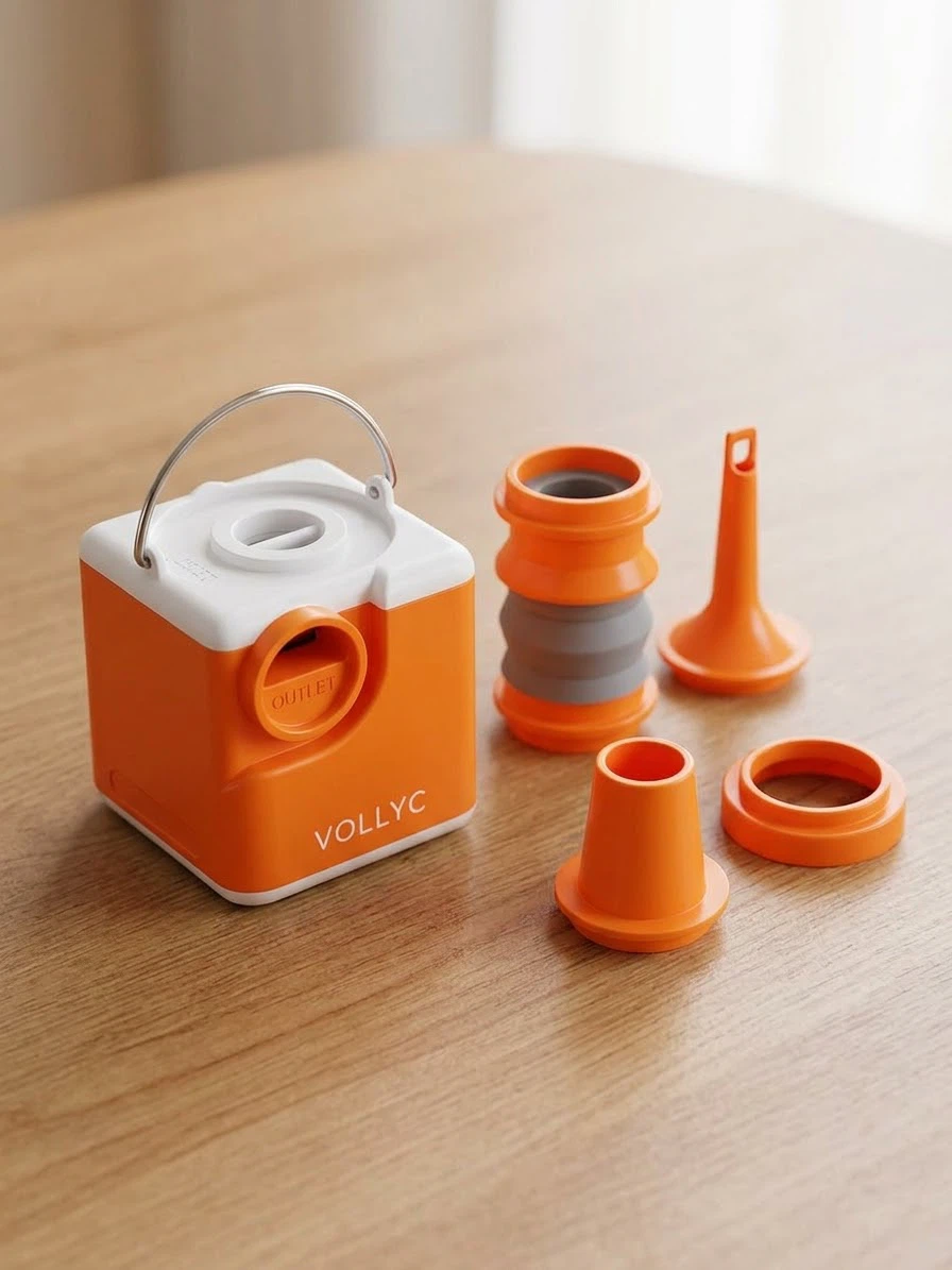 VOLLYC Nano Pump 5 - Mini Electric Air Pump & Camping Light 🧡 - photo 2