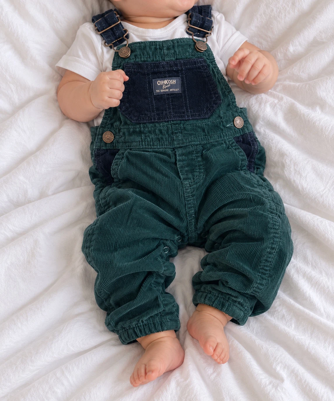 OshKosh Corduroy Overalls 6M Green - photo 3