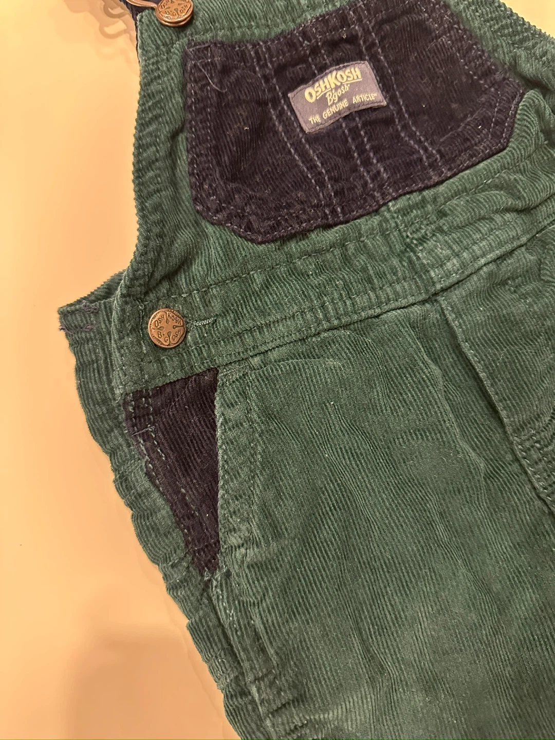 OshKosh Corduroy Overalls 6M Green - photo 5