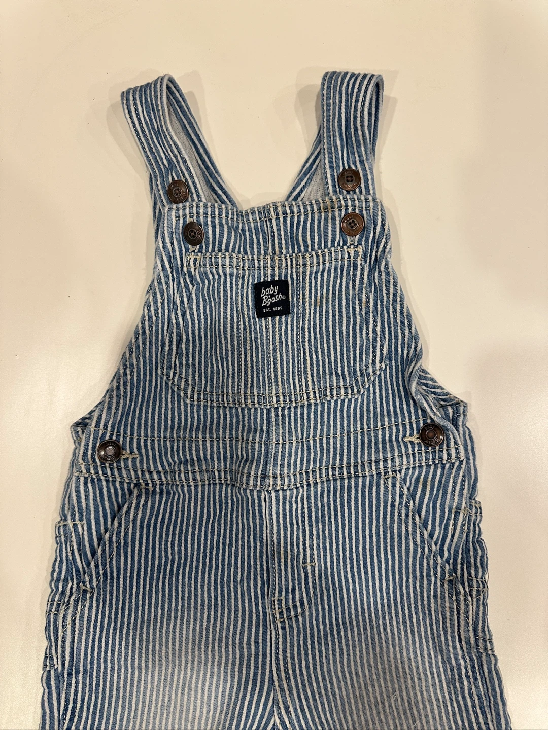 Baby B'gosh Striped Overalls 24M