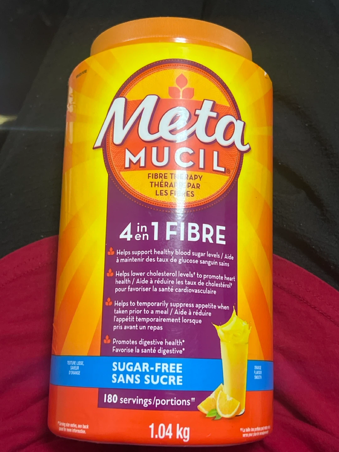 Metamucil 4-in-1 Fibre Powder Sugar-Free Orange 1.04kg - photo 2