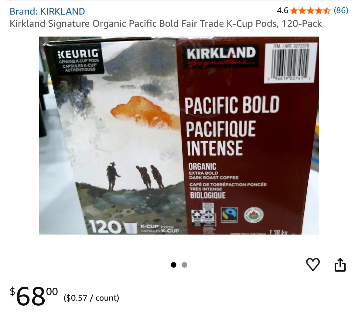 Kirkland Pacific Bold K-Cup Pods (90 pods) - photo 4